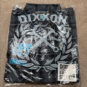 DIXXON Black and Blue Flannel Shirt